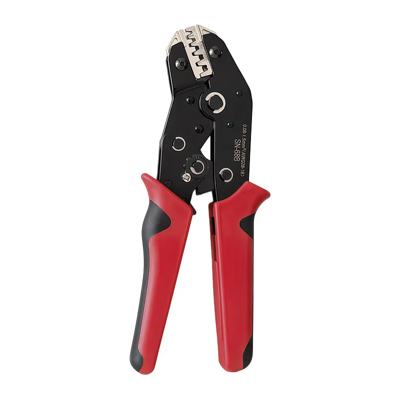 SN-68B Ratchet Crimping Tool for Dupont, XH2.54/3.96, Auto Terminals & PC Pins | 0.08-1.5mm² High Carbon Steel