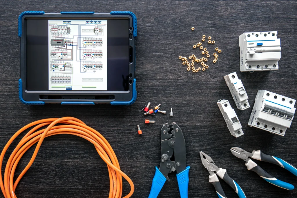 different-electrical-tools-and-digital-tablet-on-w-2025-03-13-13-30-20-utc