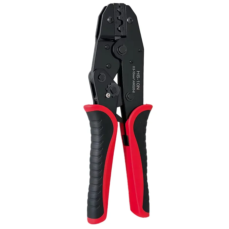 HS-10N Ratchet Crimping Tool – Non-Insulated Terminal Crimper 0.5–10mm² High-Carbon Steel