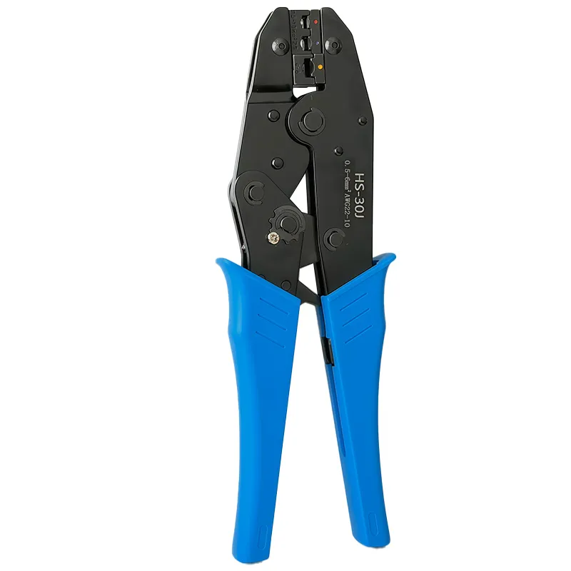 HS-30J Ratchet Crimping Tool – Insulated Terminal Crimper 0.5–6mm² High-Carbon Steel