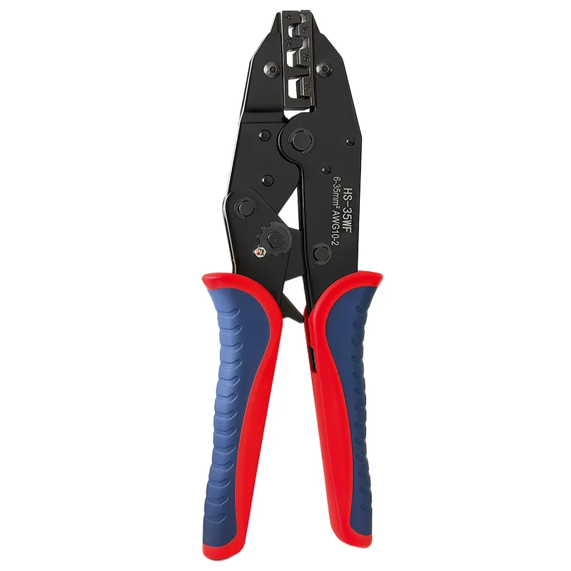 HS-35WF Ratchet Ferrule Crimping Tool – Tube-Type Terminal Crimper 6–35mm² High-Carbon Steel