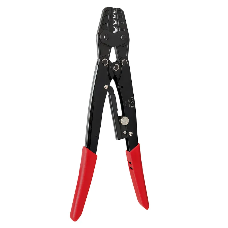 HS-8 Ratchet Crimping Tool – Non-Insulated OT/UT/SC Terminals, 1.5–10mm²