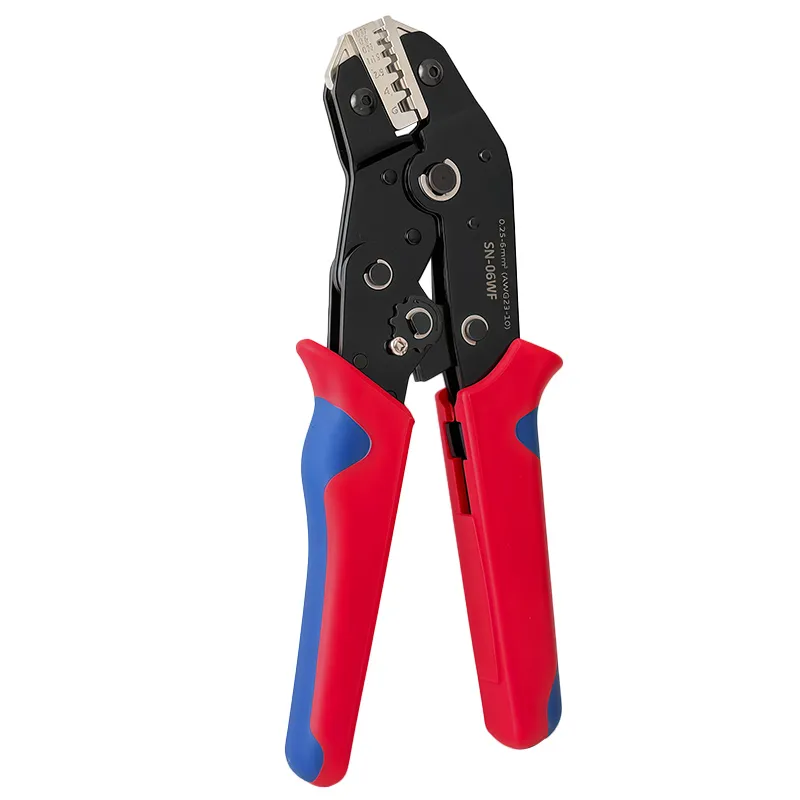 SN-06WF Ratchet Crimping Tool – Insulated Terminal Crimper SV/RV Cold-Press Connectors 0.25–6mm²